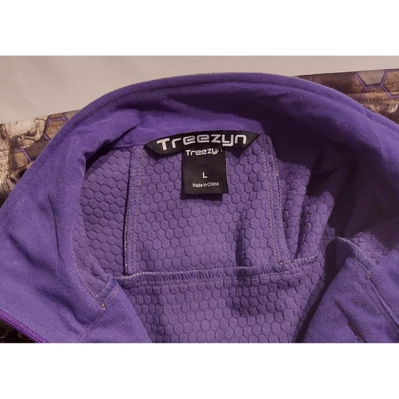 Treezyn Womens Camo Purple Late Seezyn Vixzyn Full Zip Hexflow Vest Size Large - Picture 2 of 15